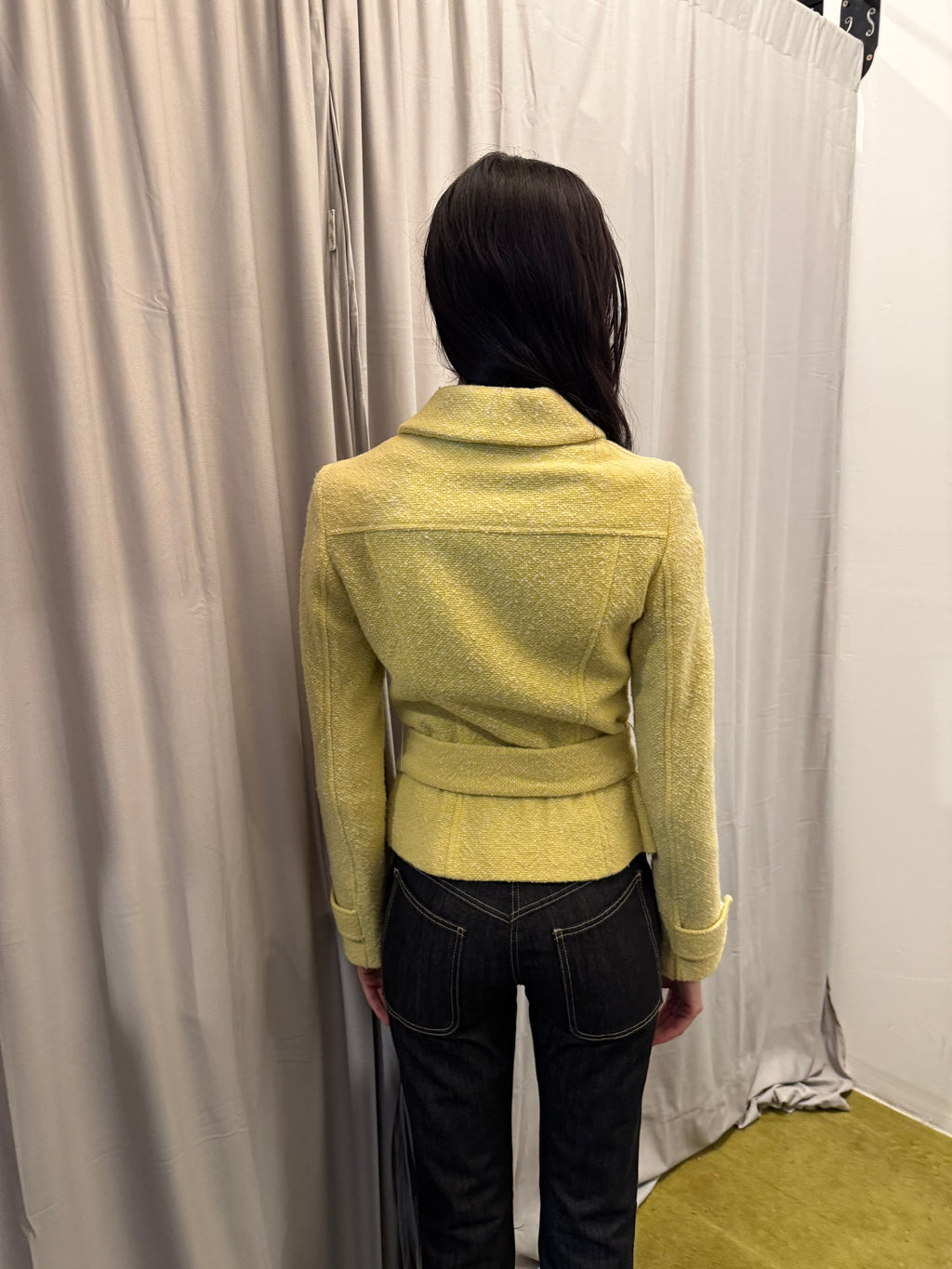 Dolce & Gabbana Yellow Wool Jacket