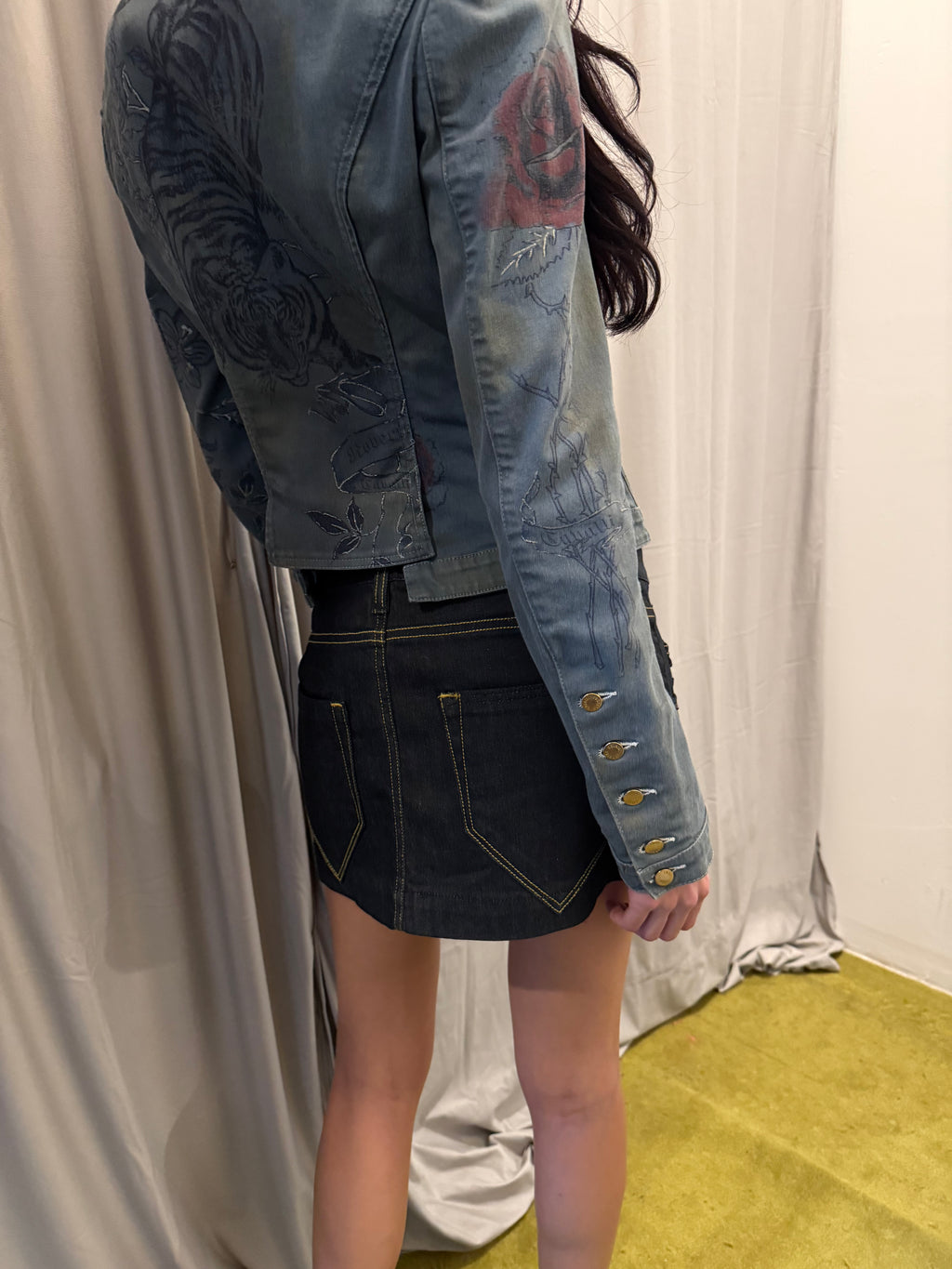 Roberto Cavalli S/S 2003 Tattoo Print Jacket