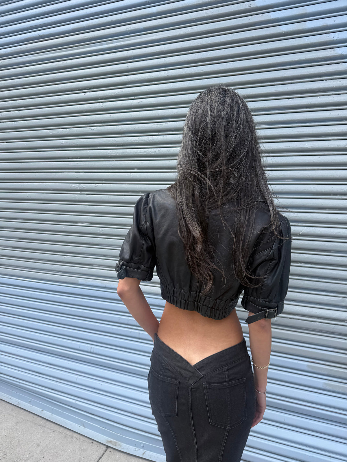 Paola Frani Leather Top
