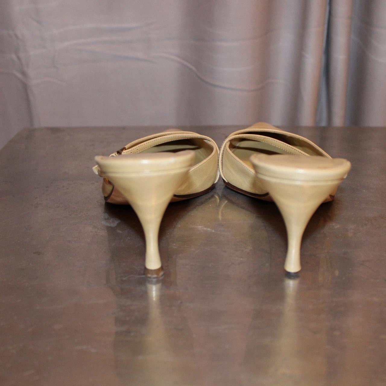 Vintage Gucci Leather Mules