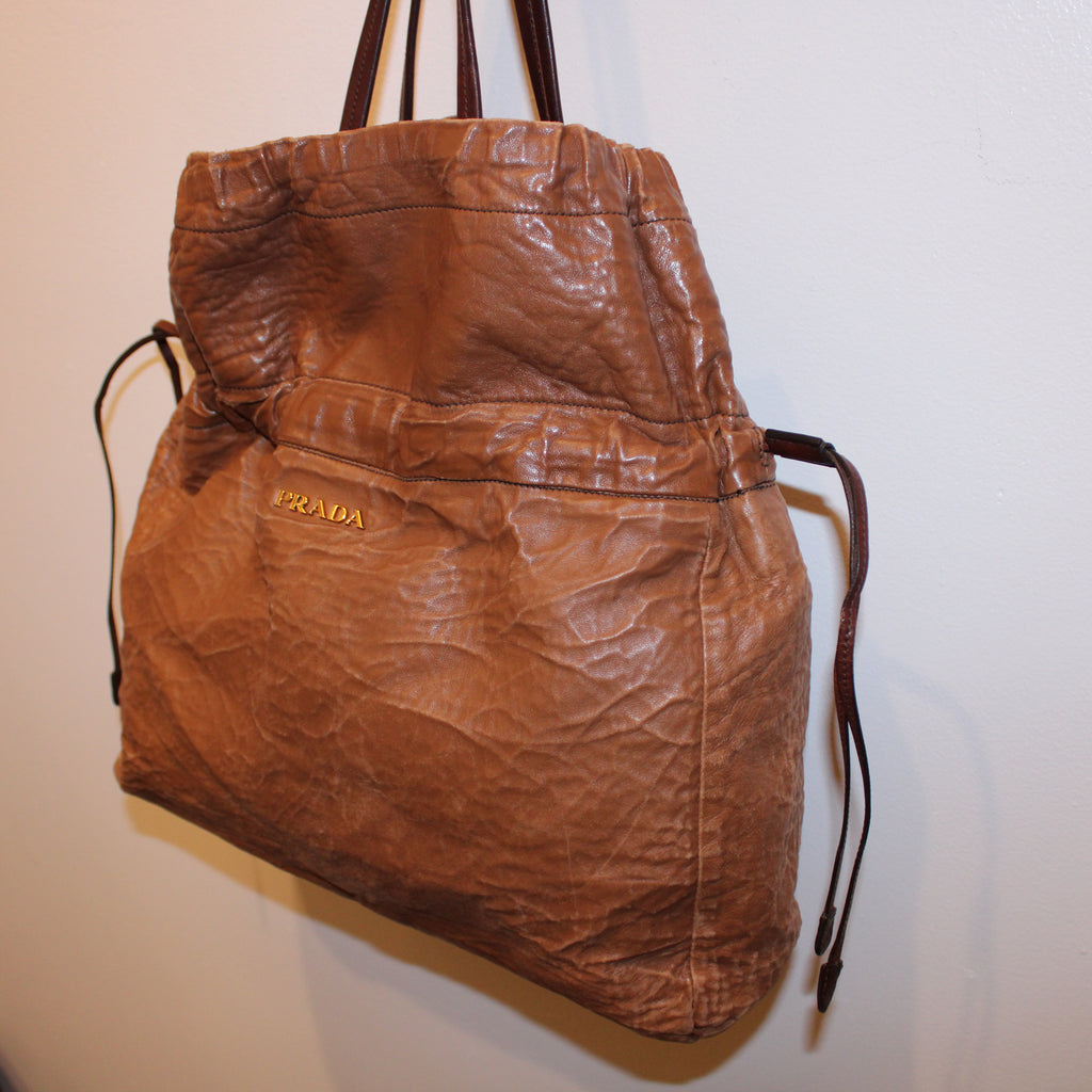 Prada SS2009 Nappa Antiquated Leather Tote