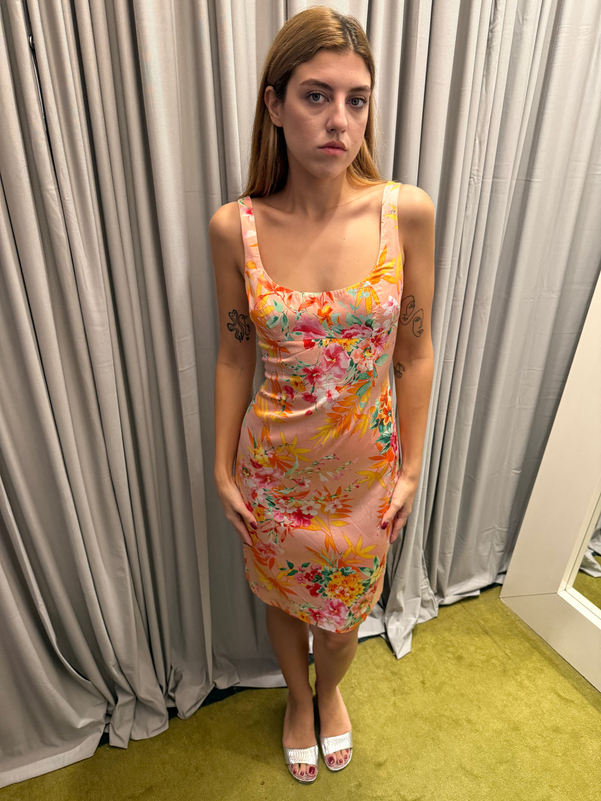 Dolce & Gabbana 2005 Bodycon Floral Dress