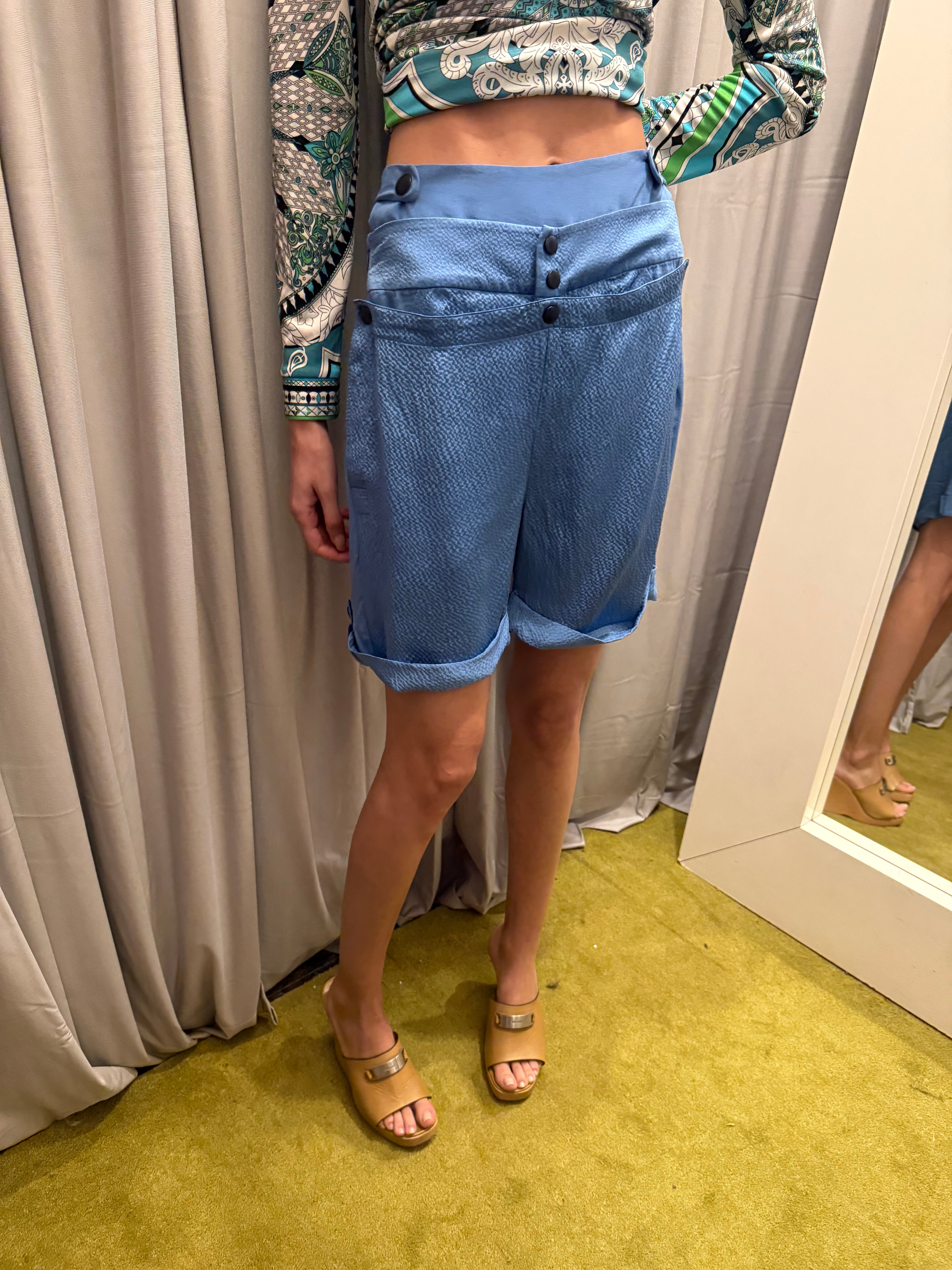 Vintage Nicholas Ghesquiere Era Balenciaga Silk Shorts
