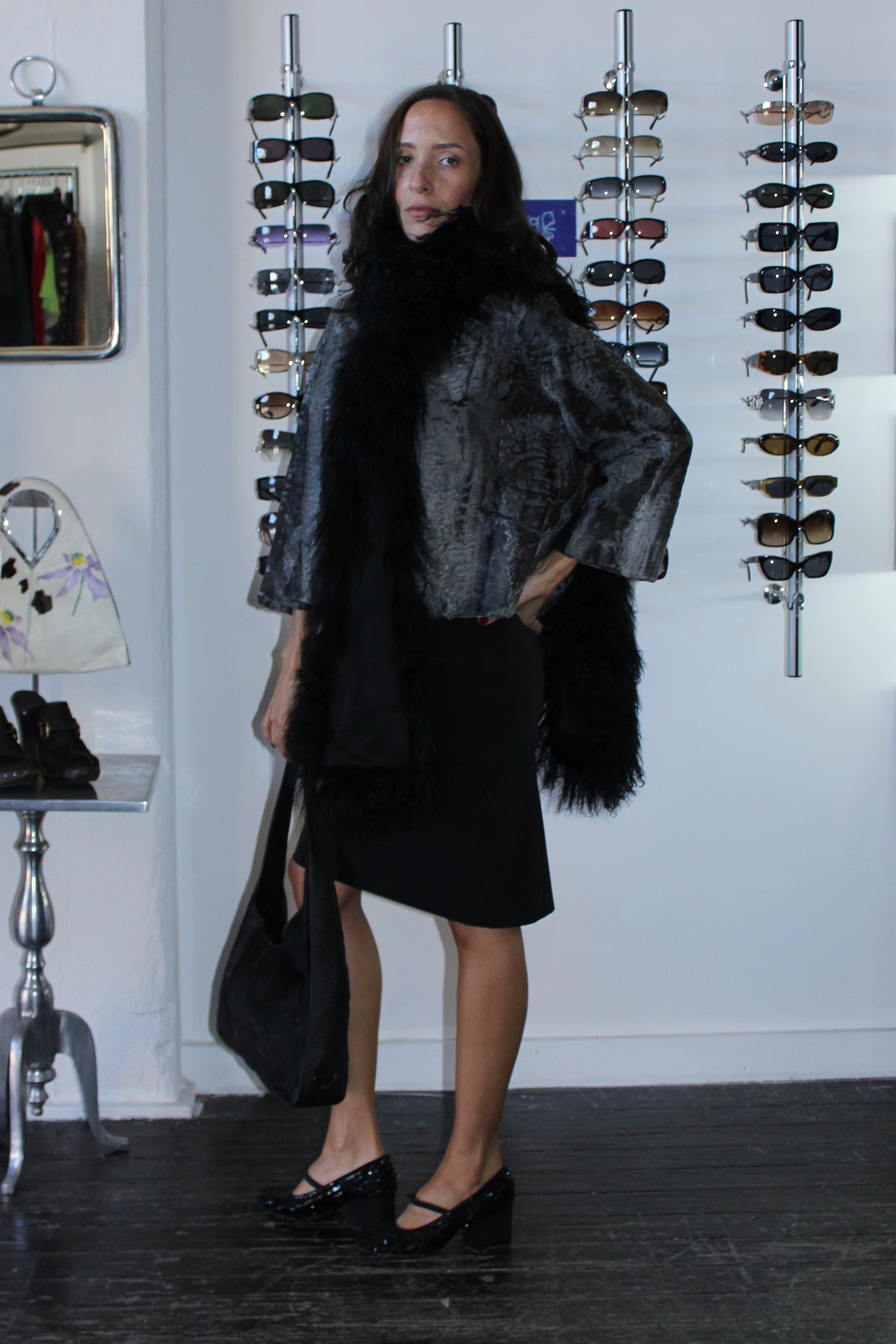 Vintage Astrakhan Fur Jacket