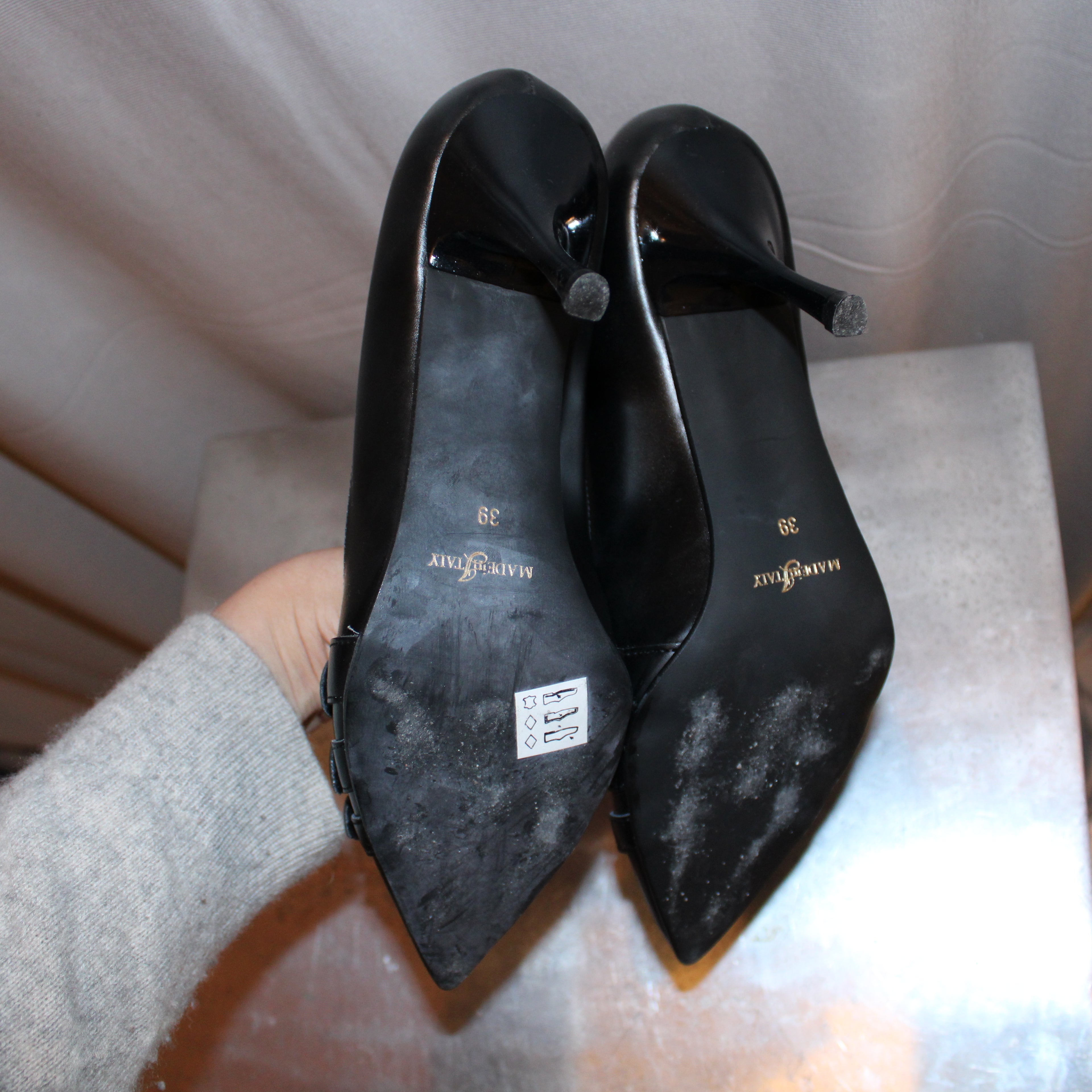 Italian vintage leather heels