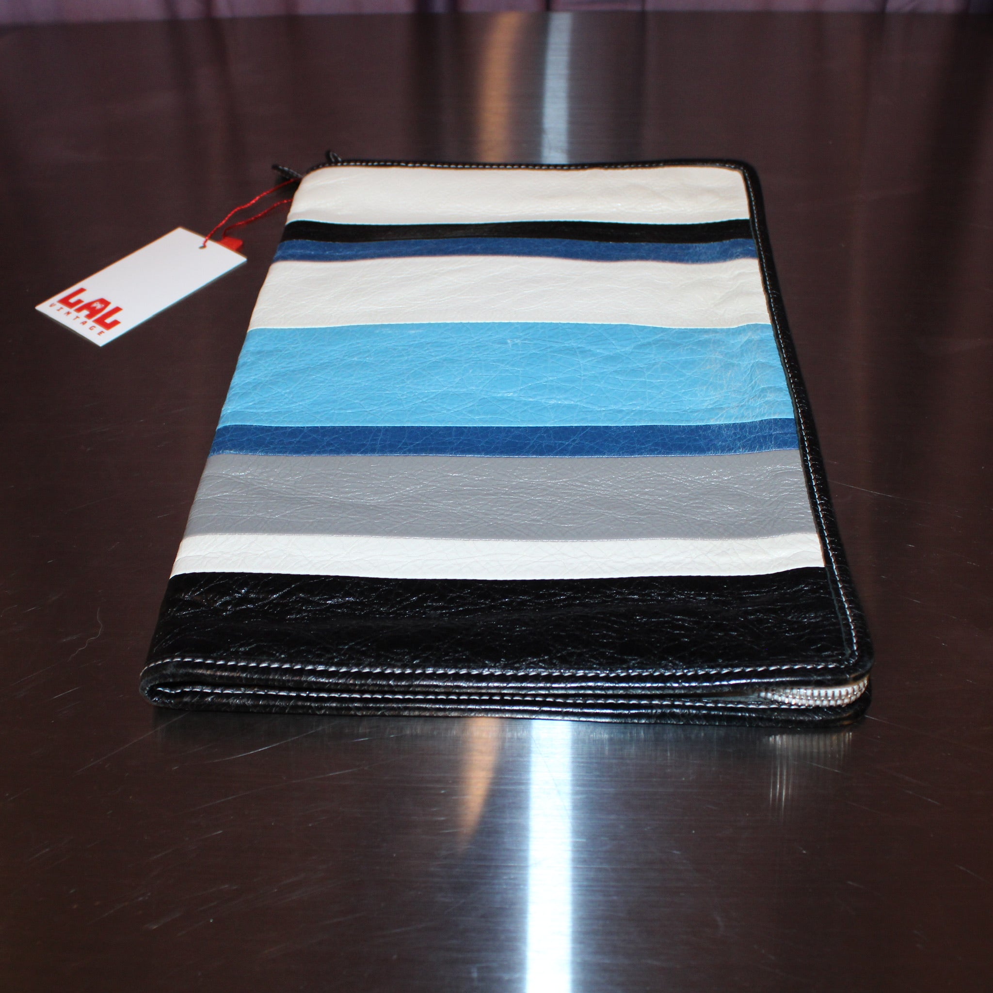 Balenciaga Lambskin Bazar Clutch Bag