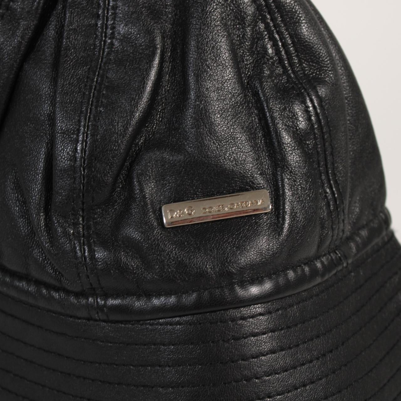 Vintage Dolce & Gabbana Leather Hat