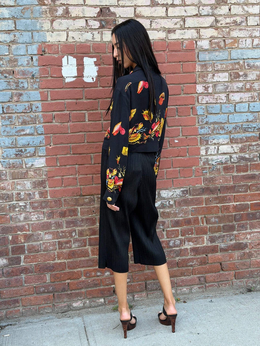 Pleats Please Black Capris