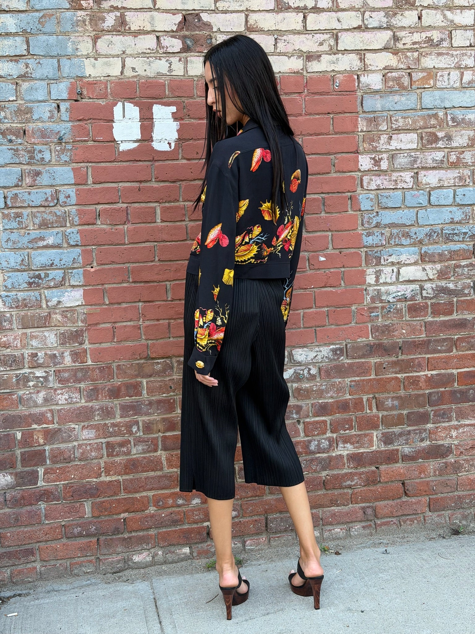 Pleats Please Black Capris