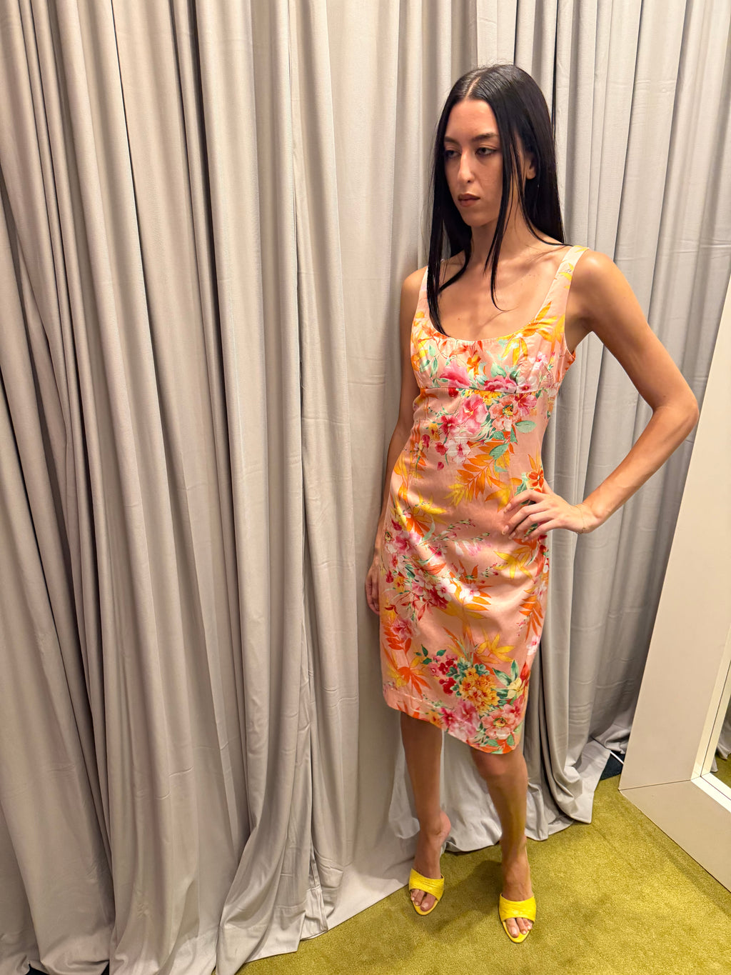 Dolce & Gabbana 2005 Bodycon Floral Dress