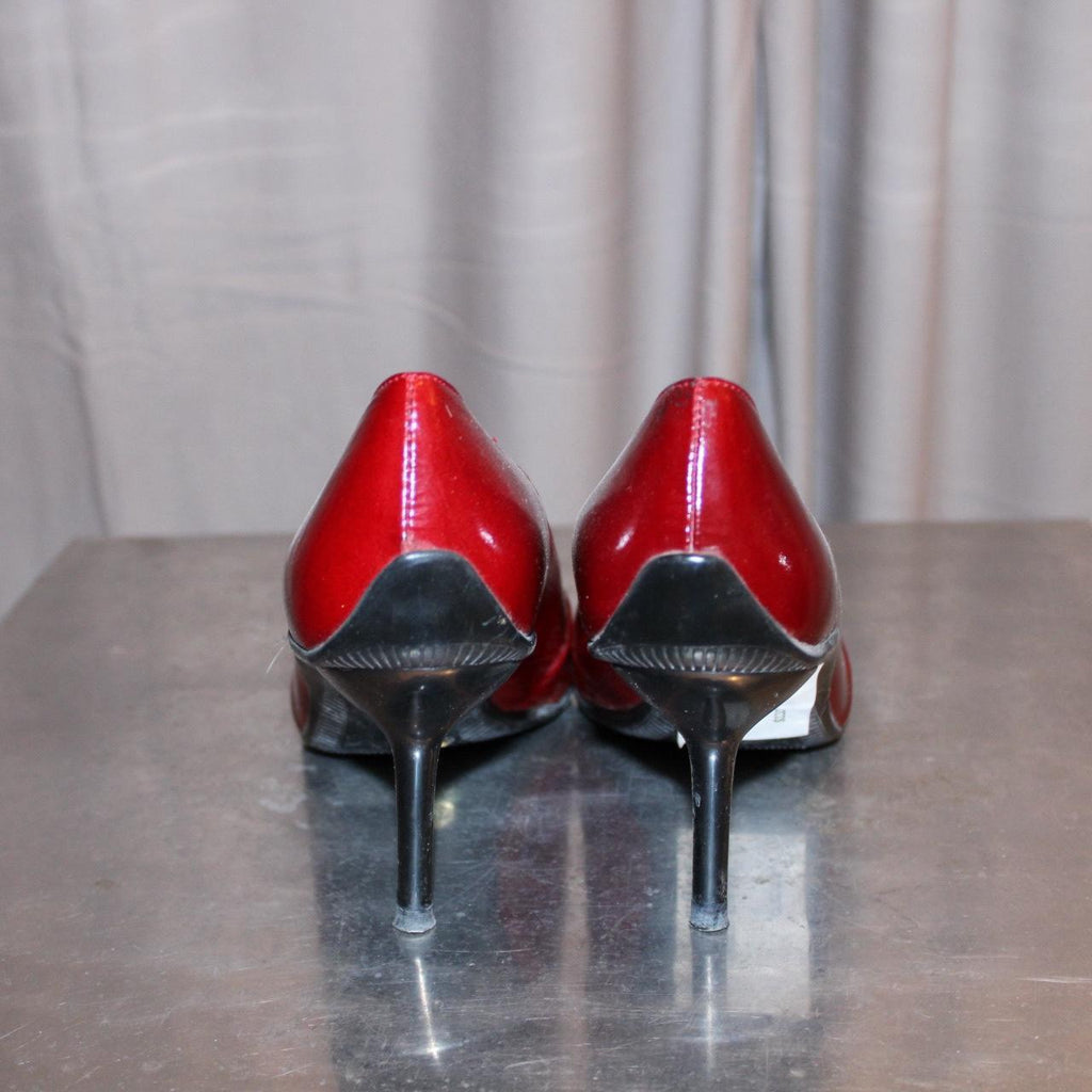 Italian Red Patent Leather Toe Pumps
