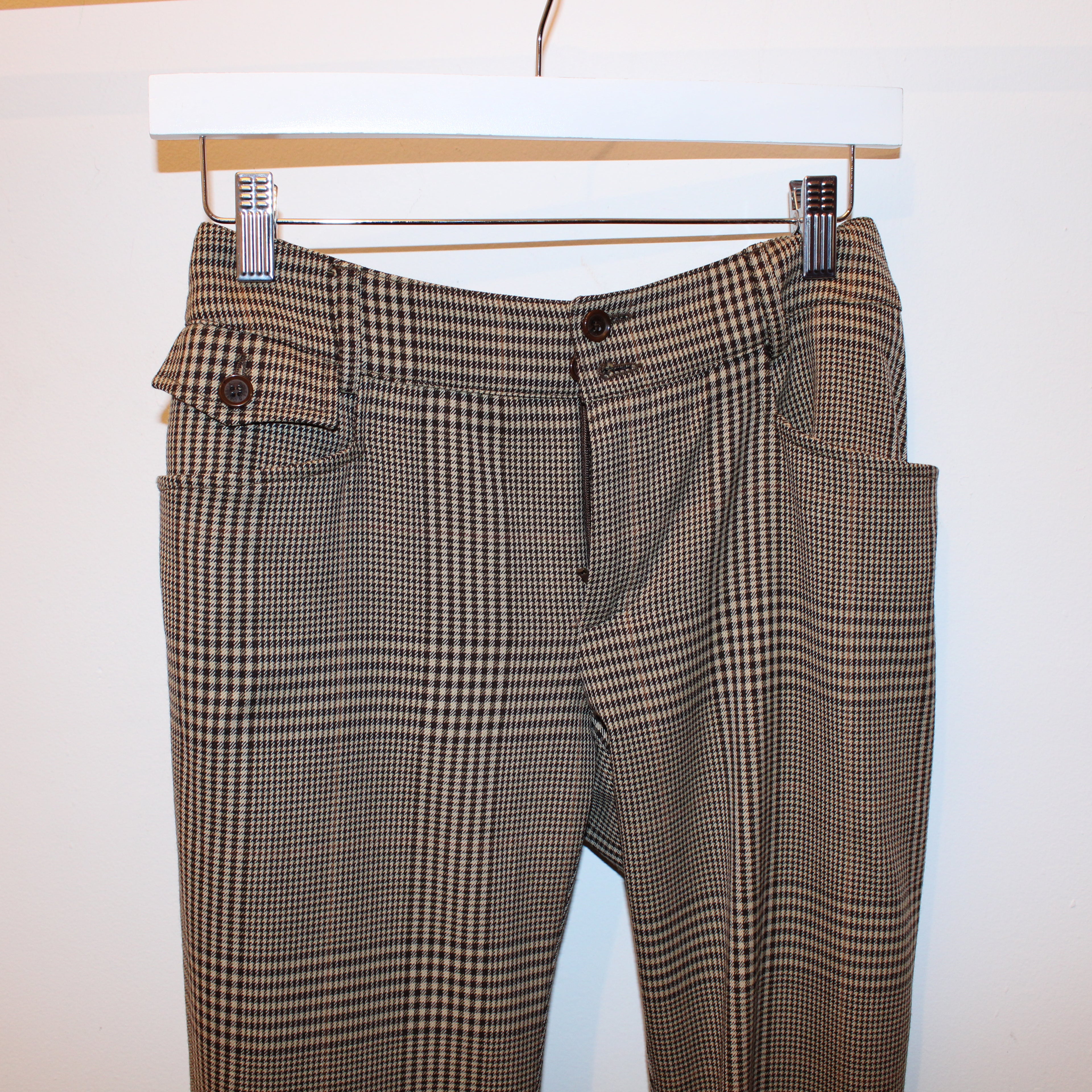 90's Dolce and Gabbana Wool Plaid Pants