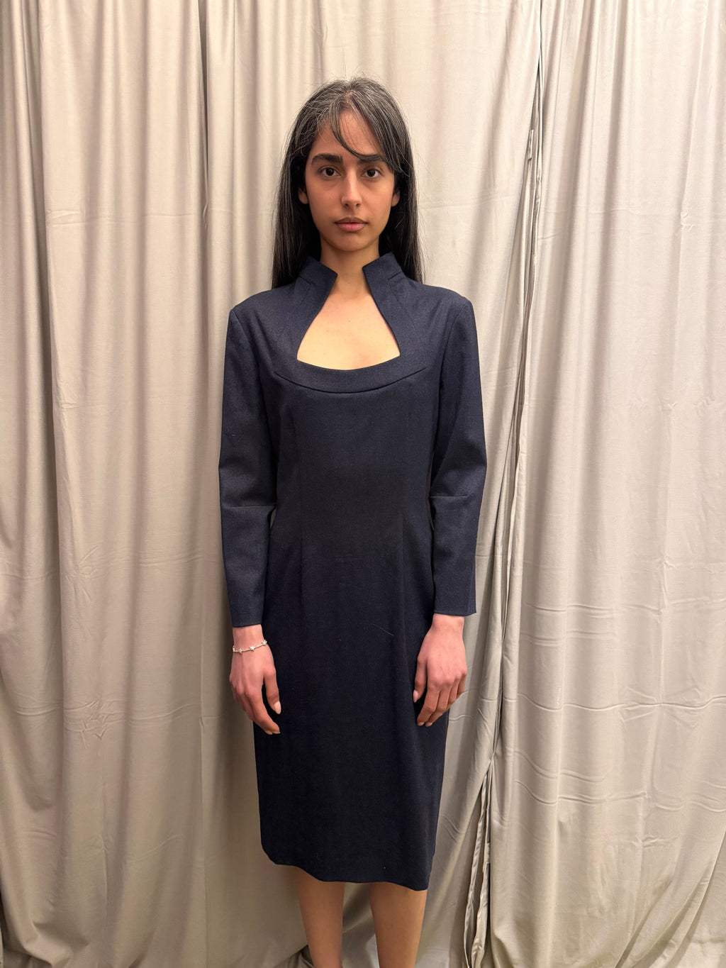 Alexander Mcqueen Maxi Wool Dress