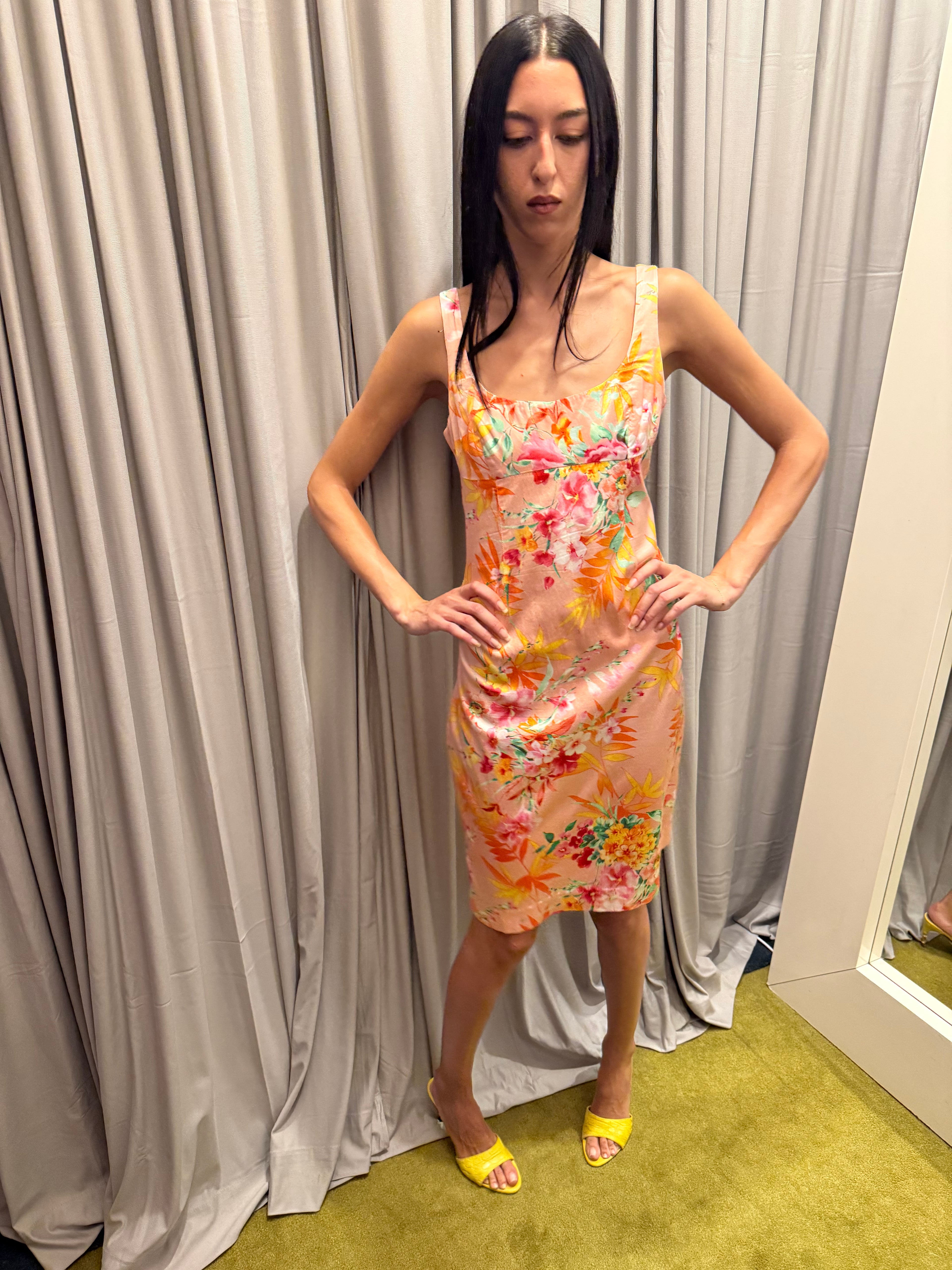 Dolce & Gabbana 2005 Bodycon Floral Dress