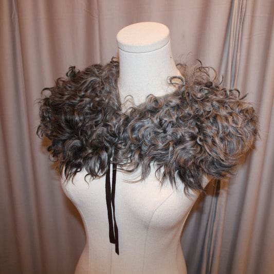 Vintage Curly  Lambsfur Collar