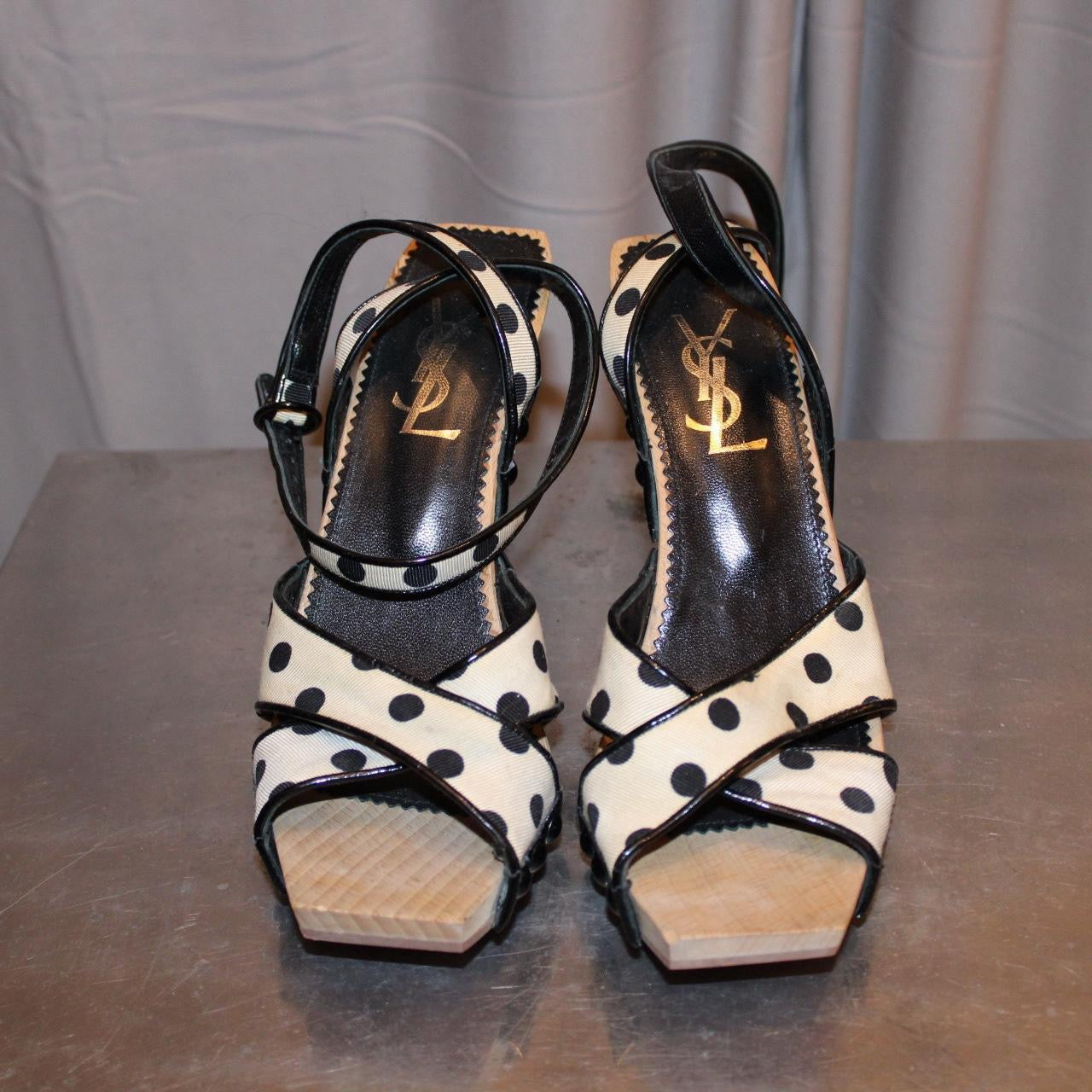 Vintage YSL Polka Dot Heels