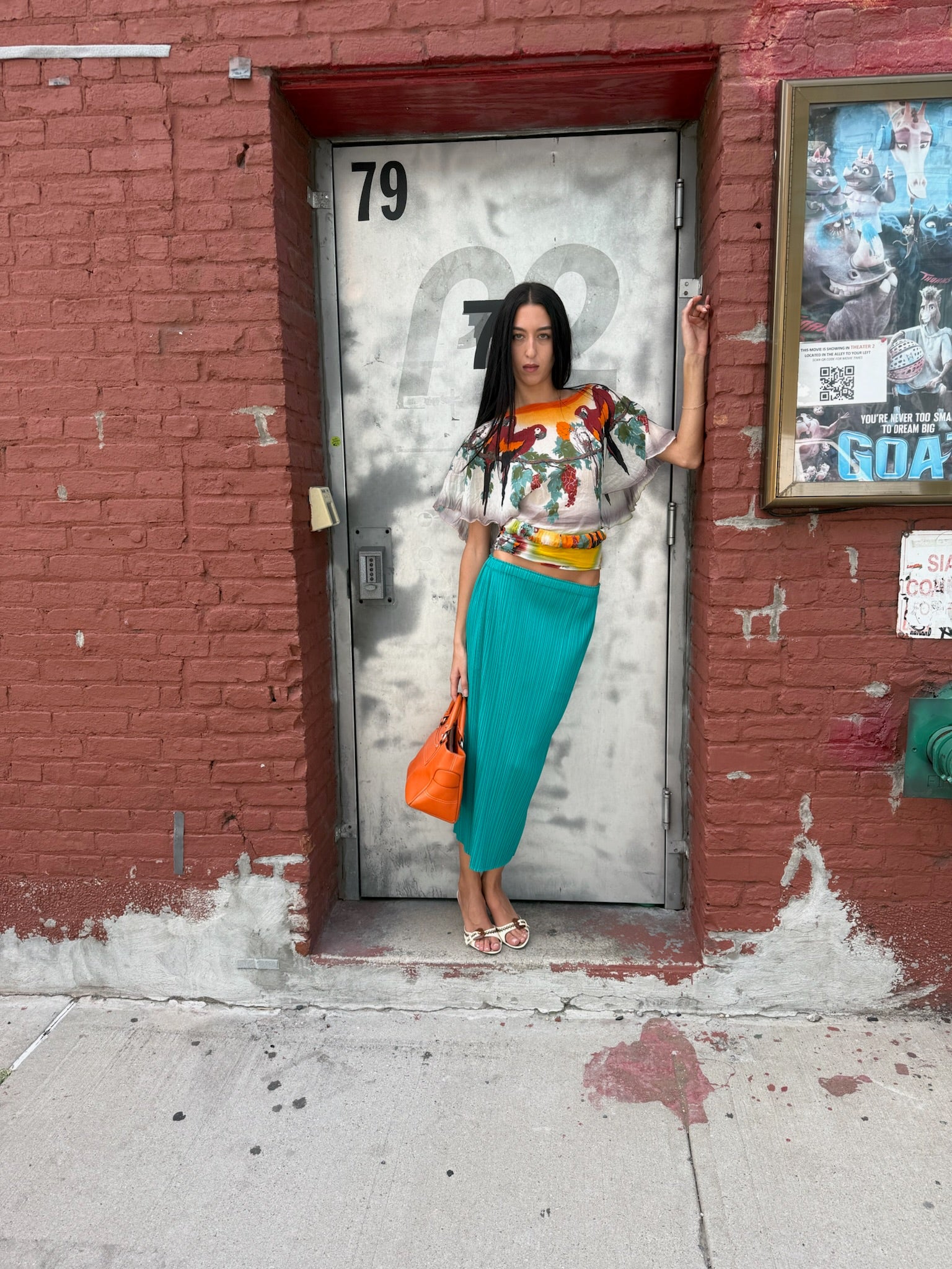 Jean Paul Gaultier Soleil Tropical Print Top