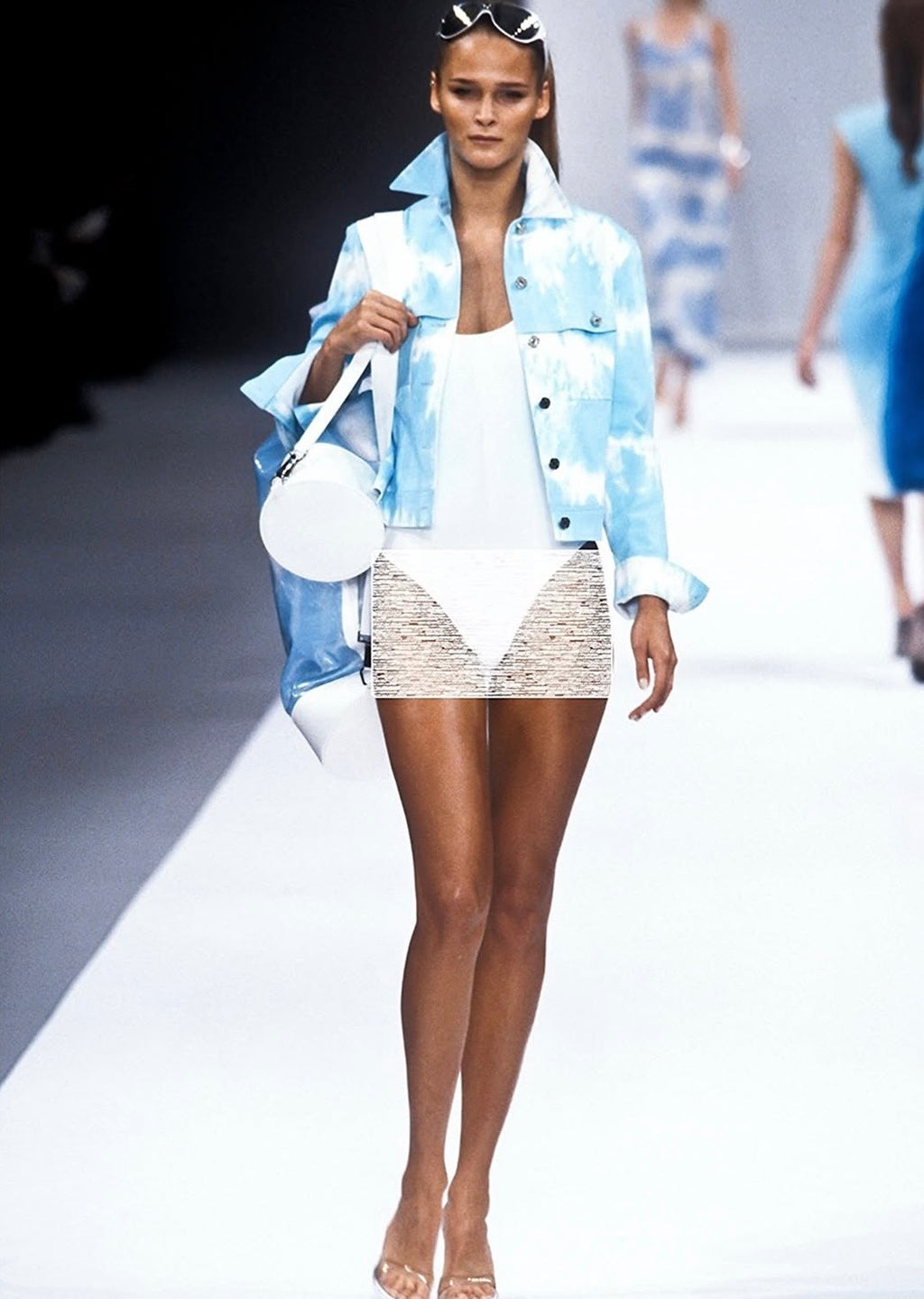 Celine S/S 2000 Runway Print Top