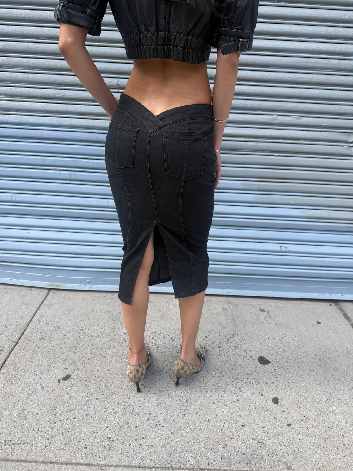 Vintage Gucci Denim Skirt
