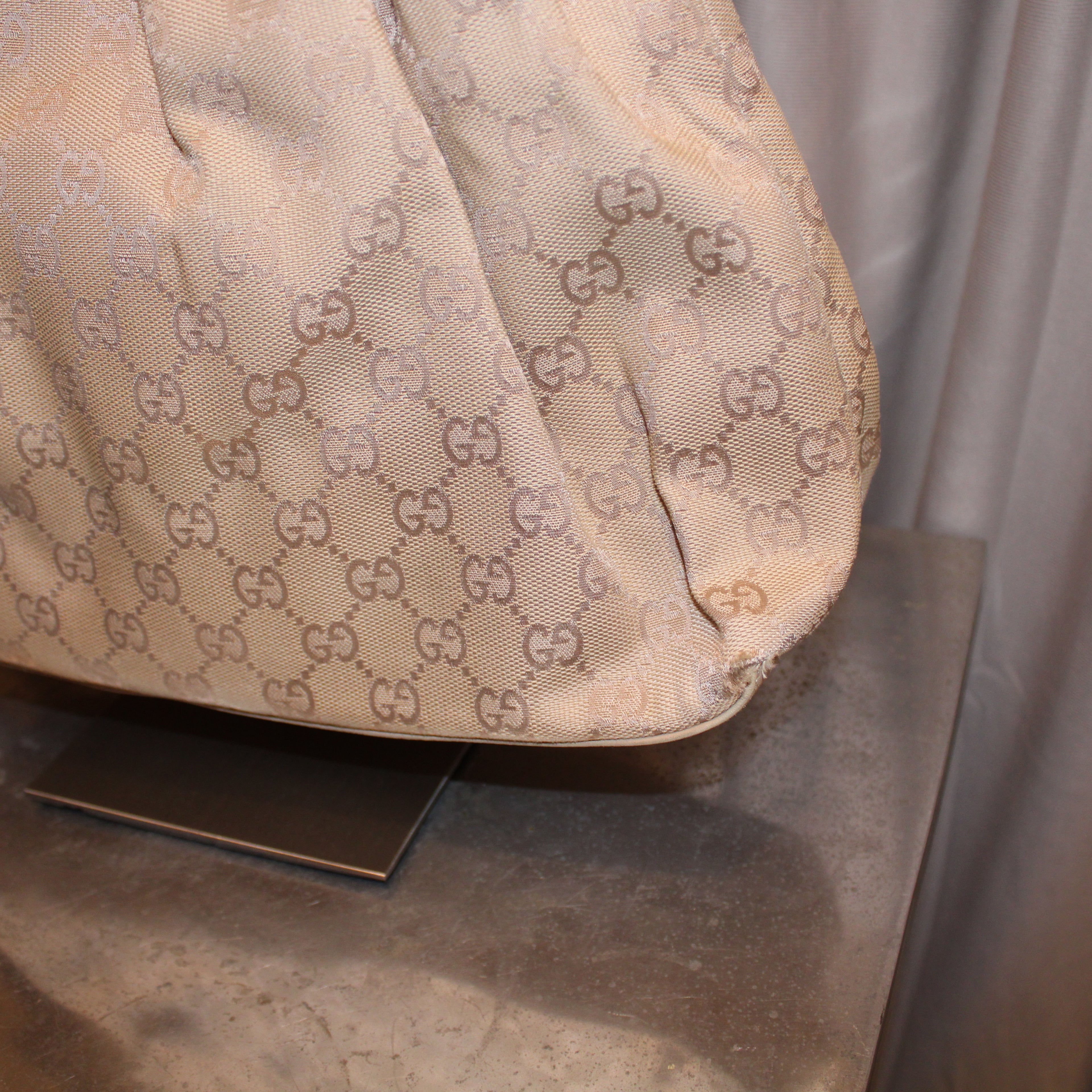 Gucci Monogram Bamboo Handle Bag