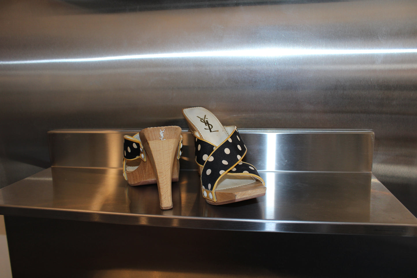 Vintage YSL Polka Dot Heels