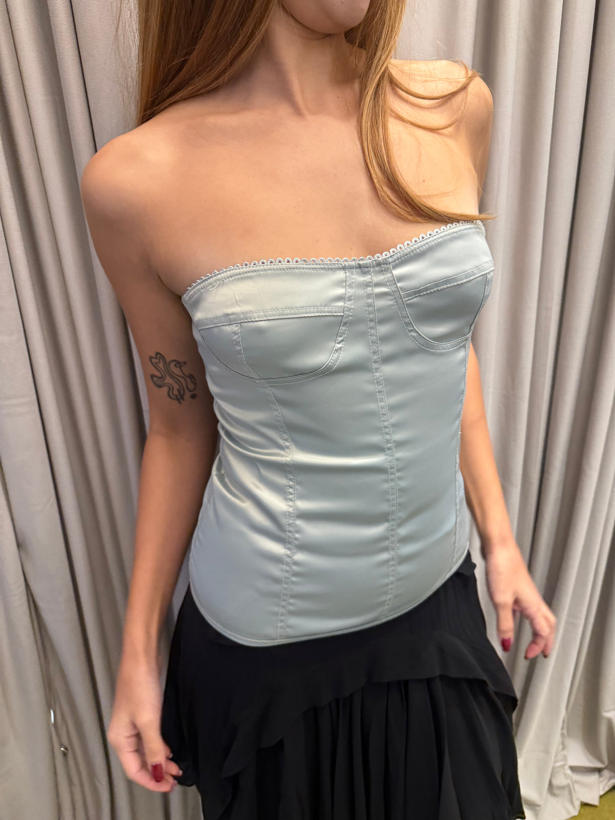 Vintage Italian Zip Up Corset