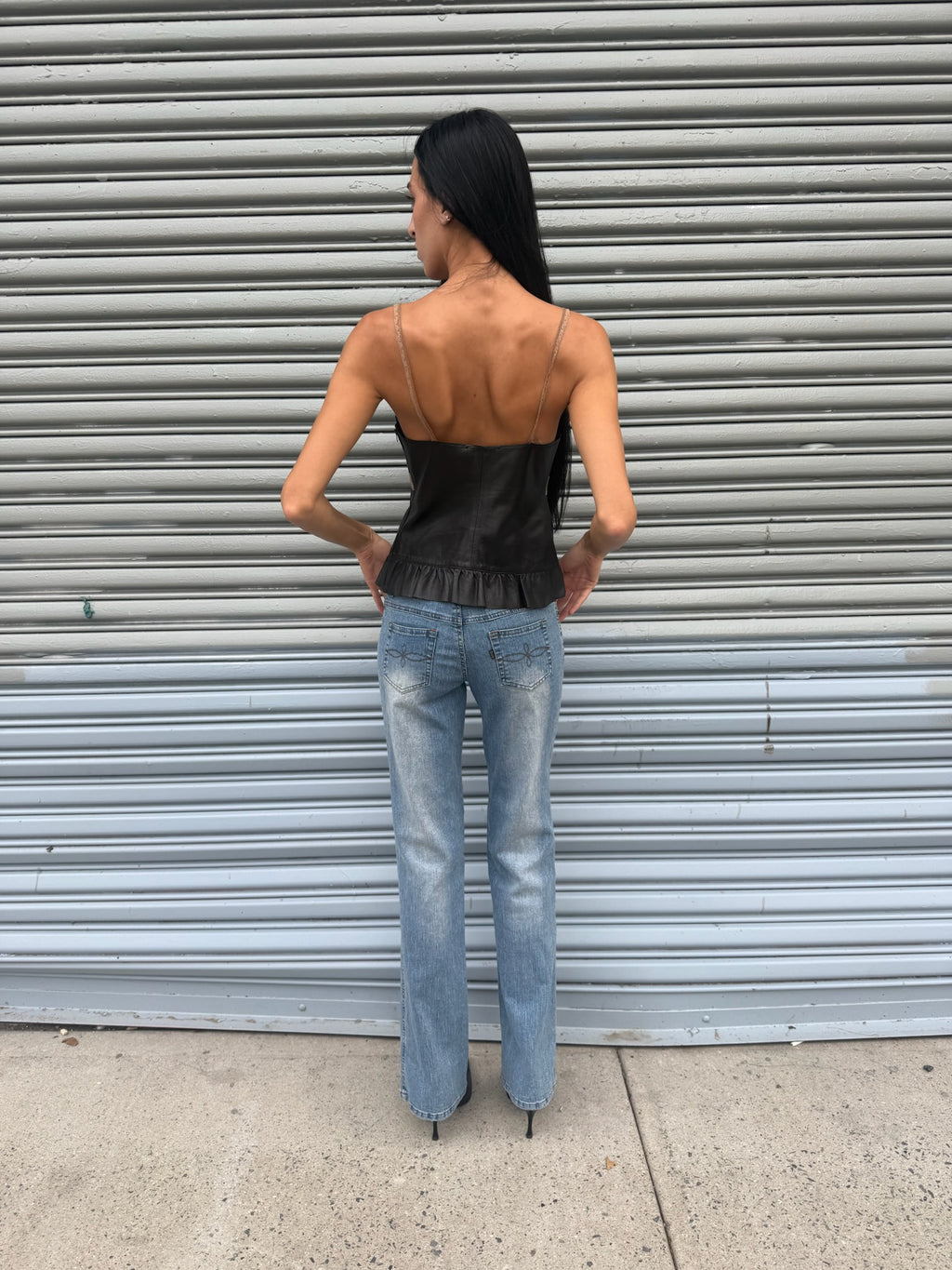Italian leather top