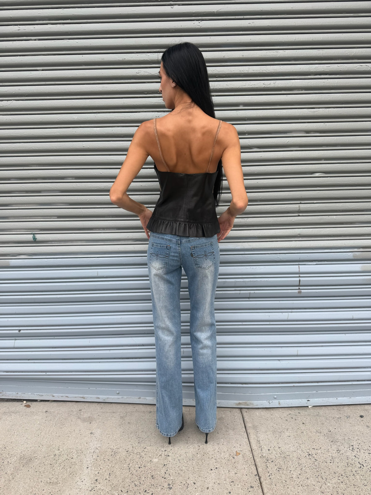 Italian leather top