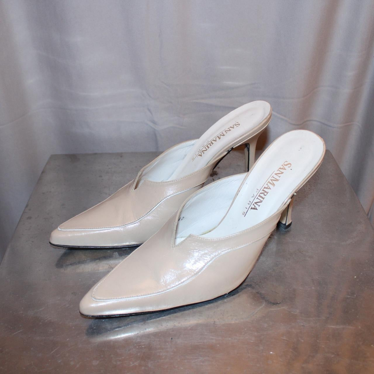 Italian leather mules