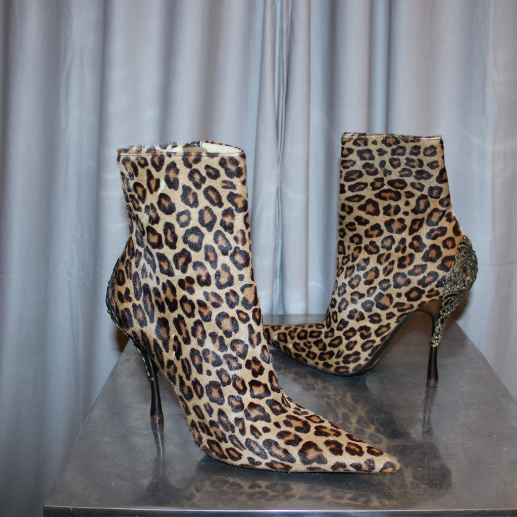 Gianmarco Lorenzi calf hair boots