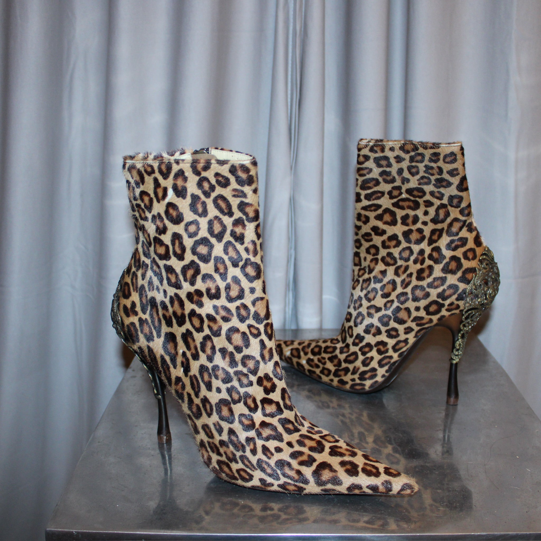 Gianmarco Lorenzi calf hair boots