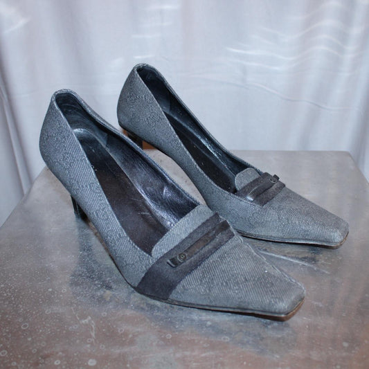 Gucci monogram heels
