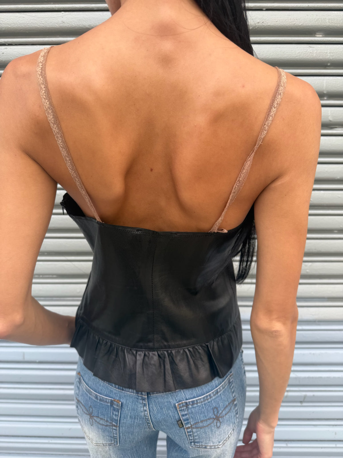 Italian leather top