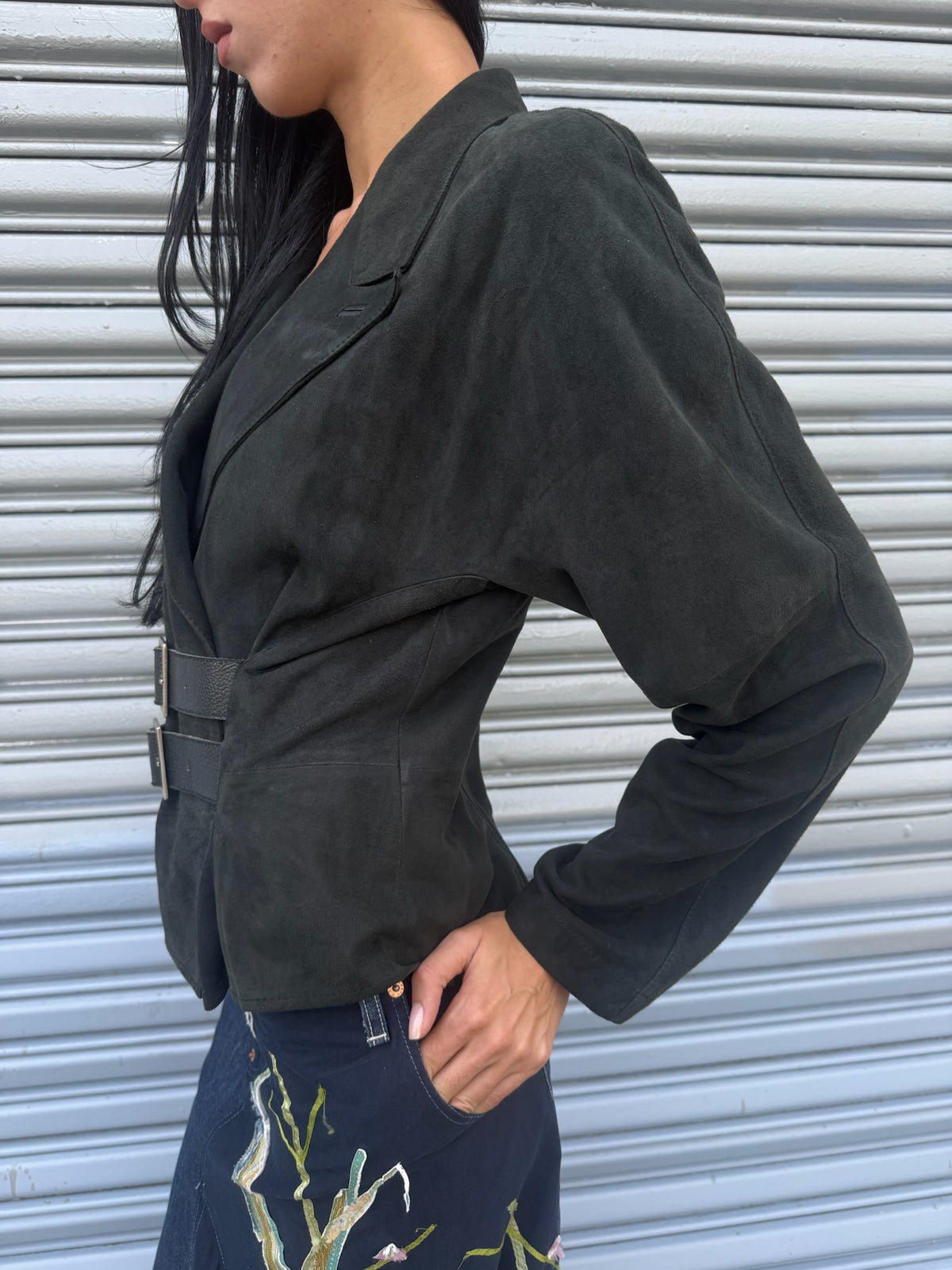 Derishow Leather Suede Jacket