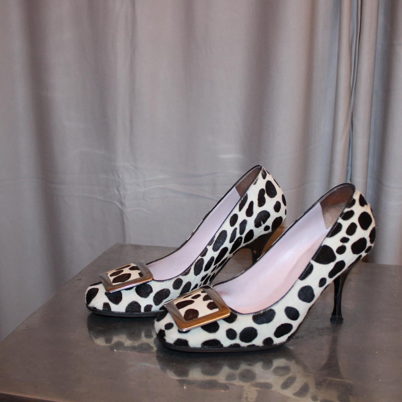 Celine Pony Hair Heels