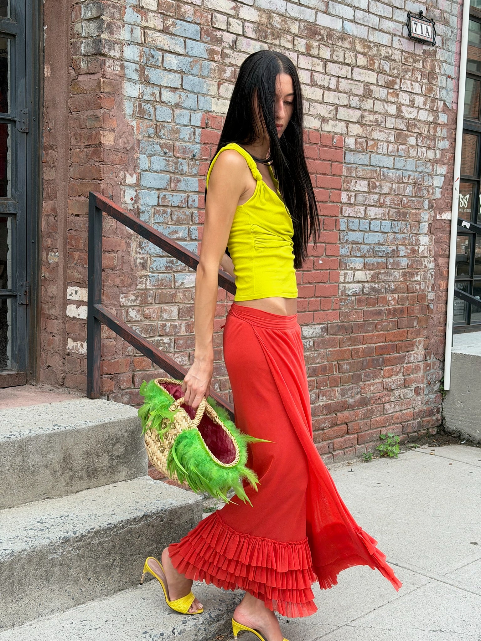 Jean Paul Gaultier Mesh Maxi Skirt