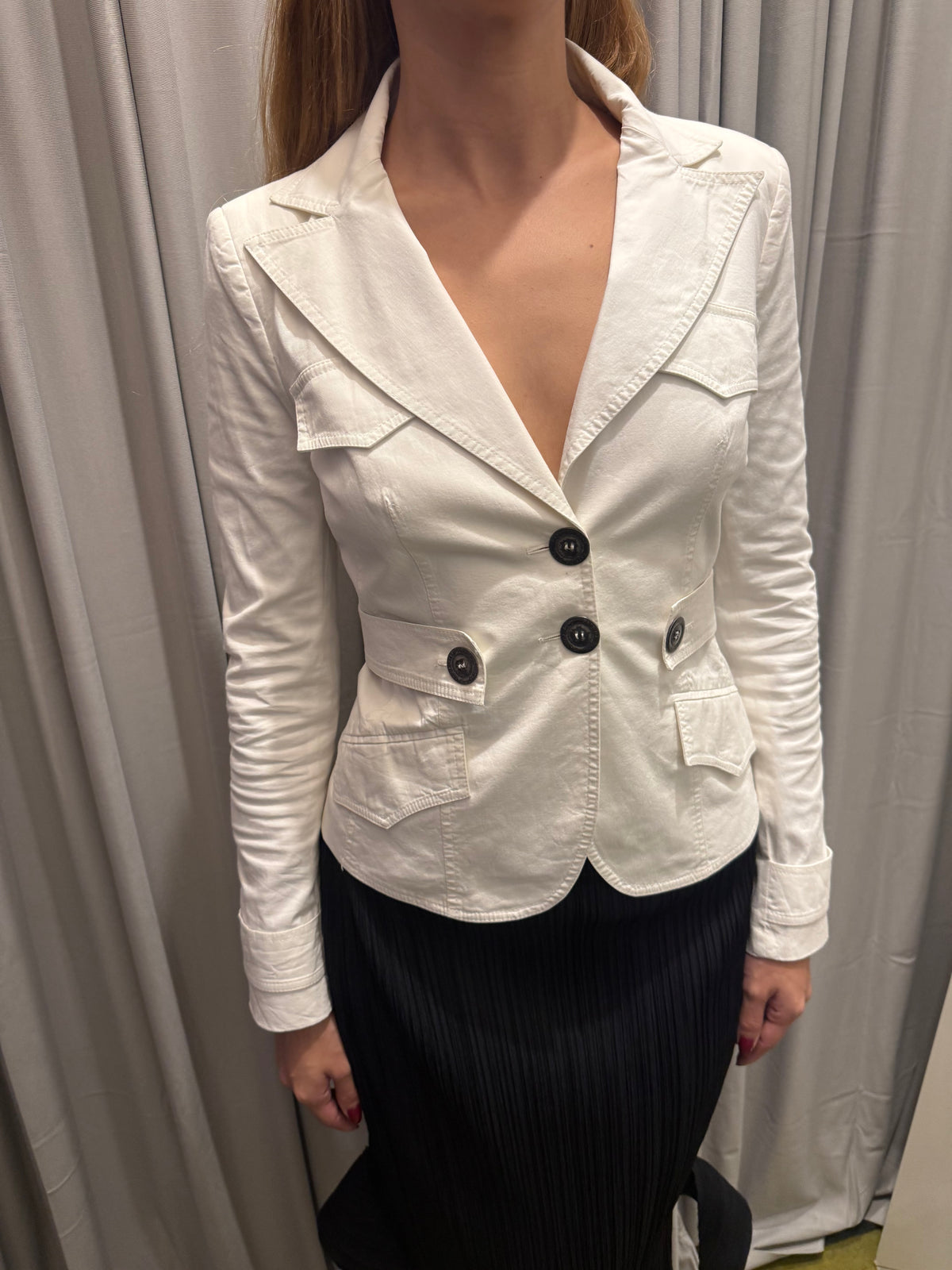 Patrizia Pepe White Blazer