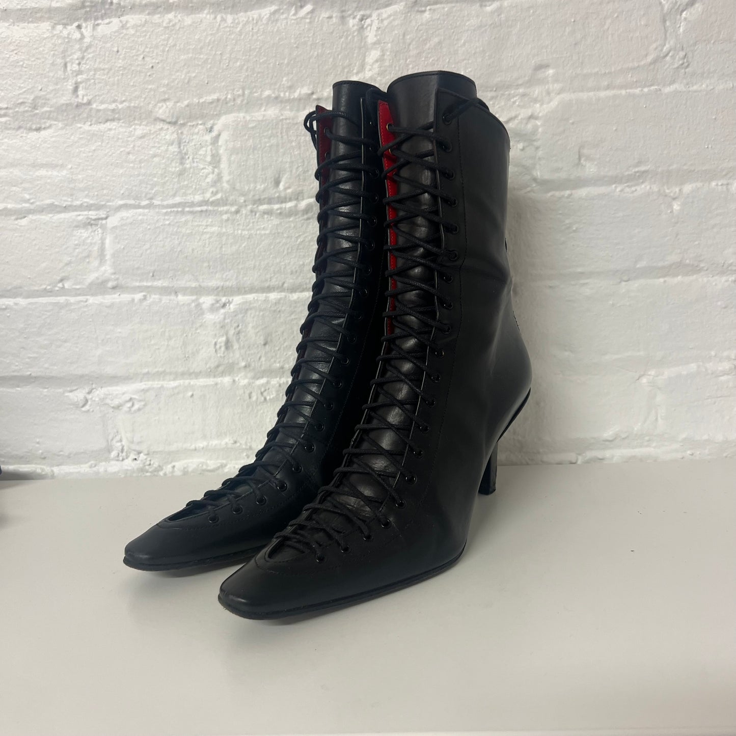 Free Lance Leather Lace Up Booties