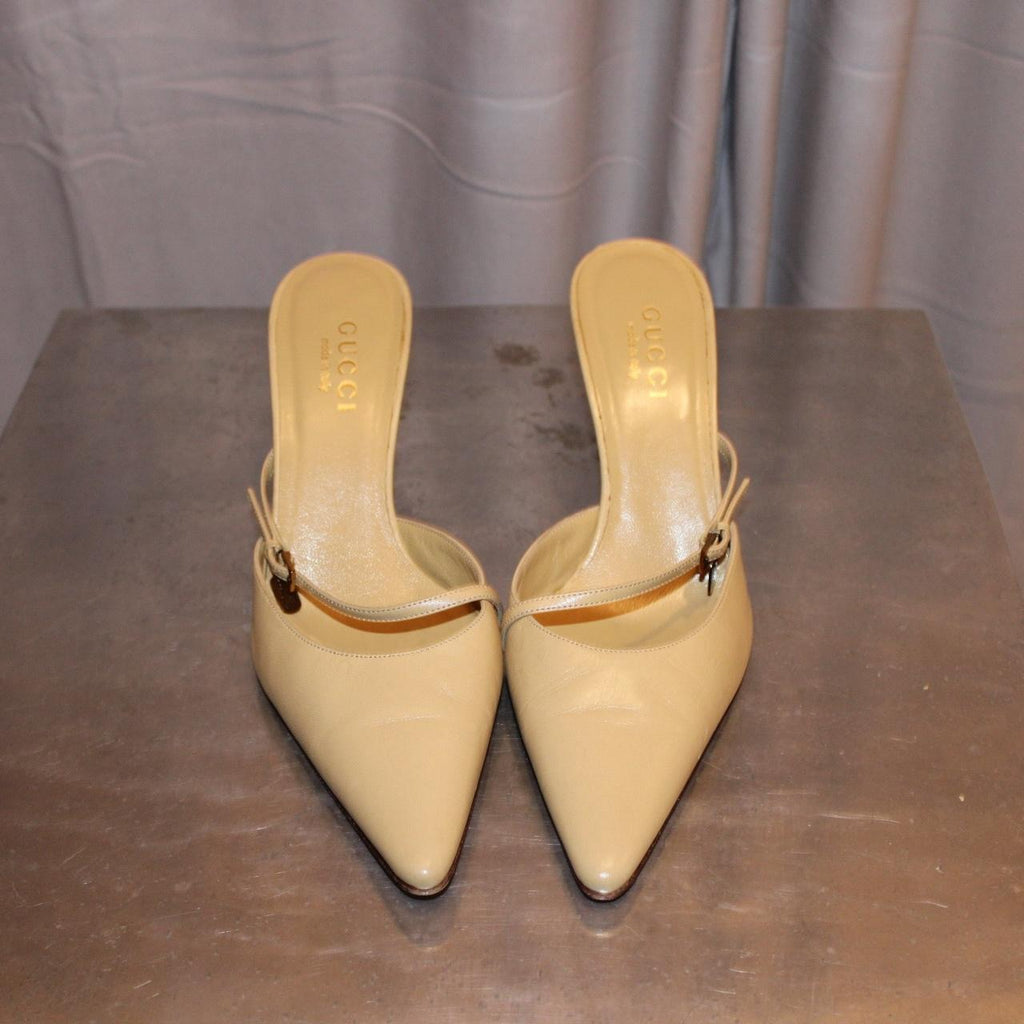 Vintage Gucci Leather Mules
