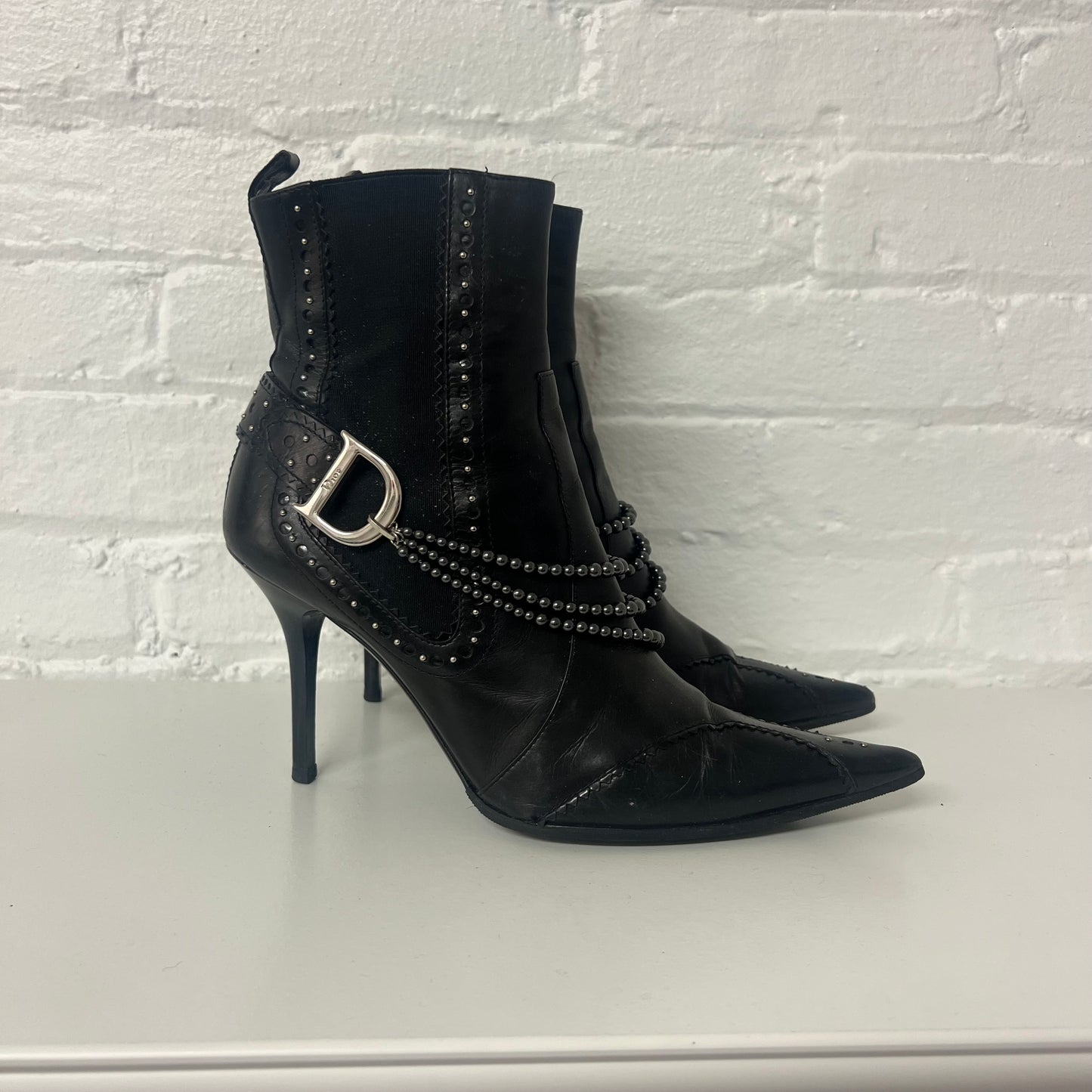 Dior by Galliano Era Pearl Boots