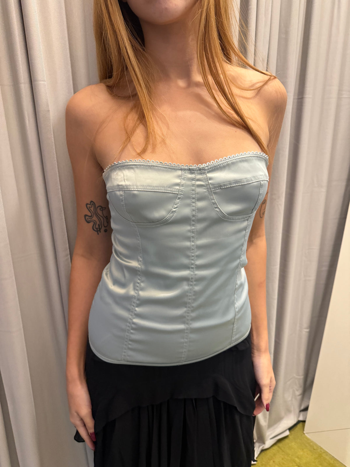 Vintage Italian Zip Up Corset