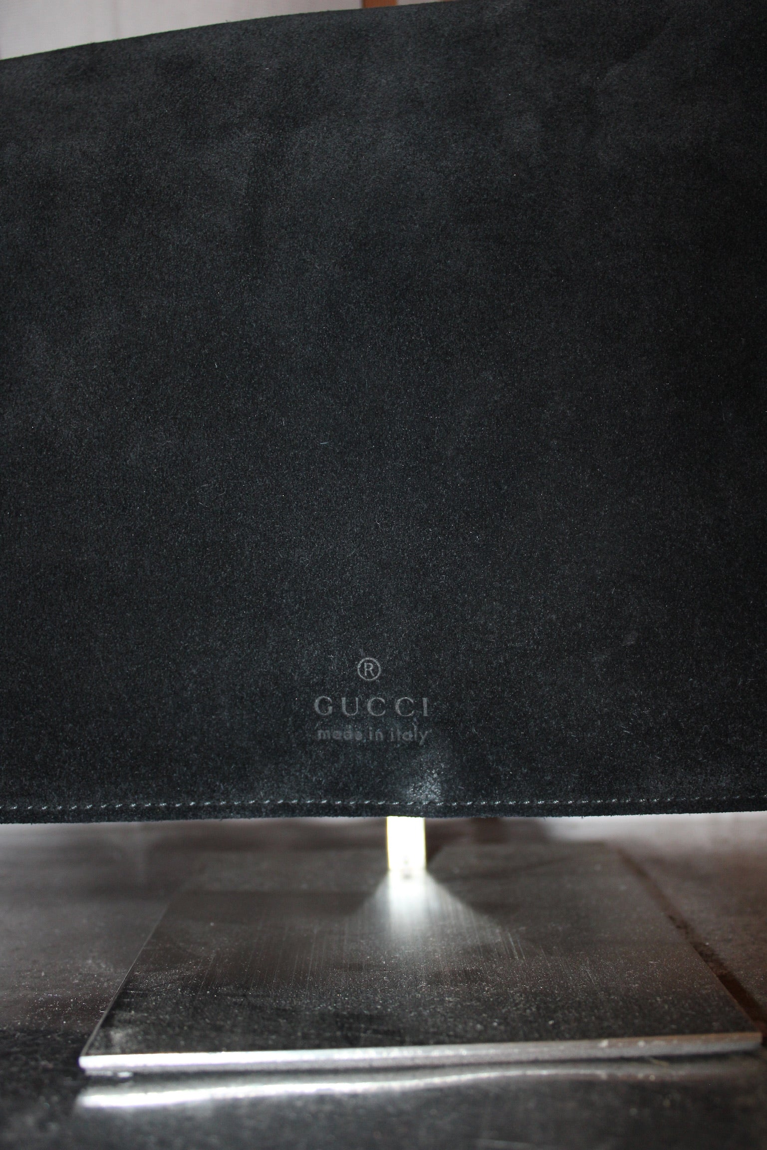 Gucci Bamboo Shoulder Suede Bag