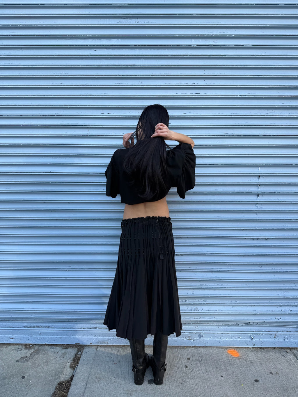 YSL by Tom Ford 2001 Silk Runway Skirt