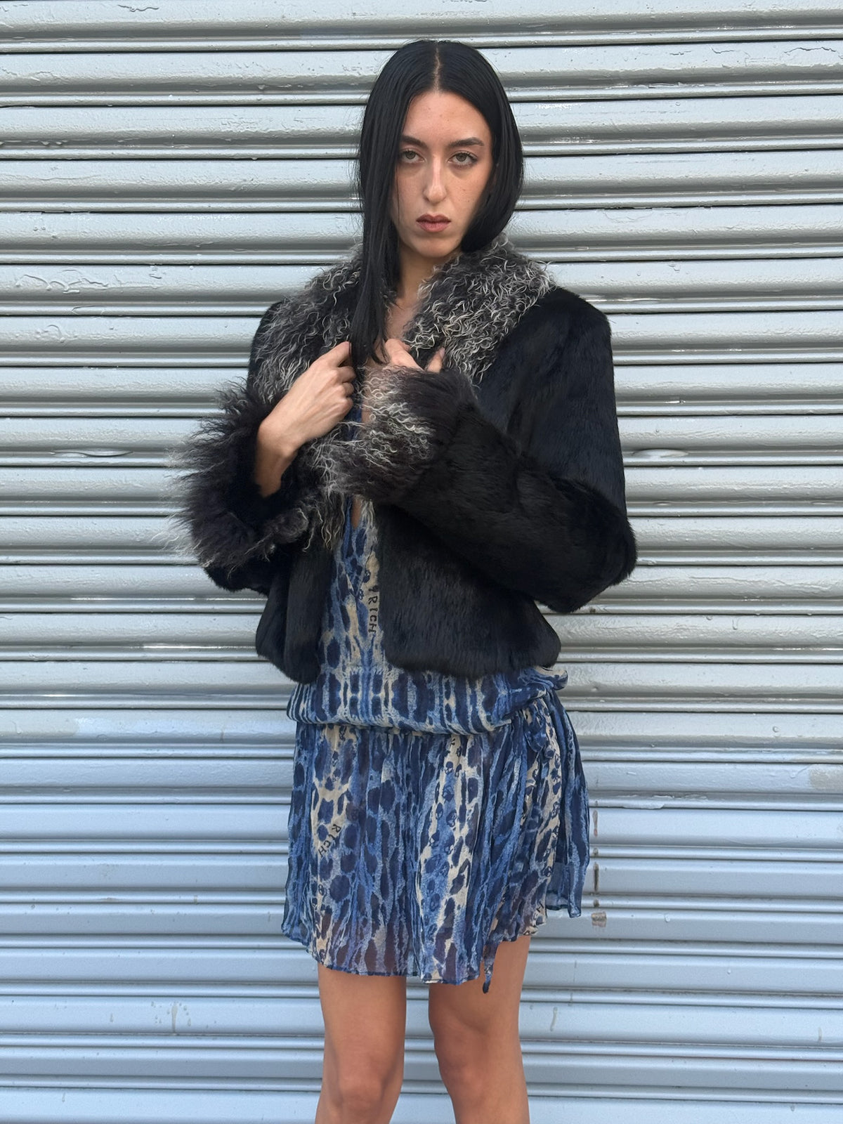Vintage Fur with Mongolian Lamb Fur Collar