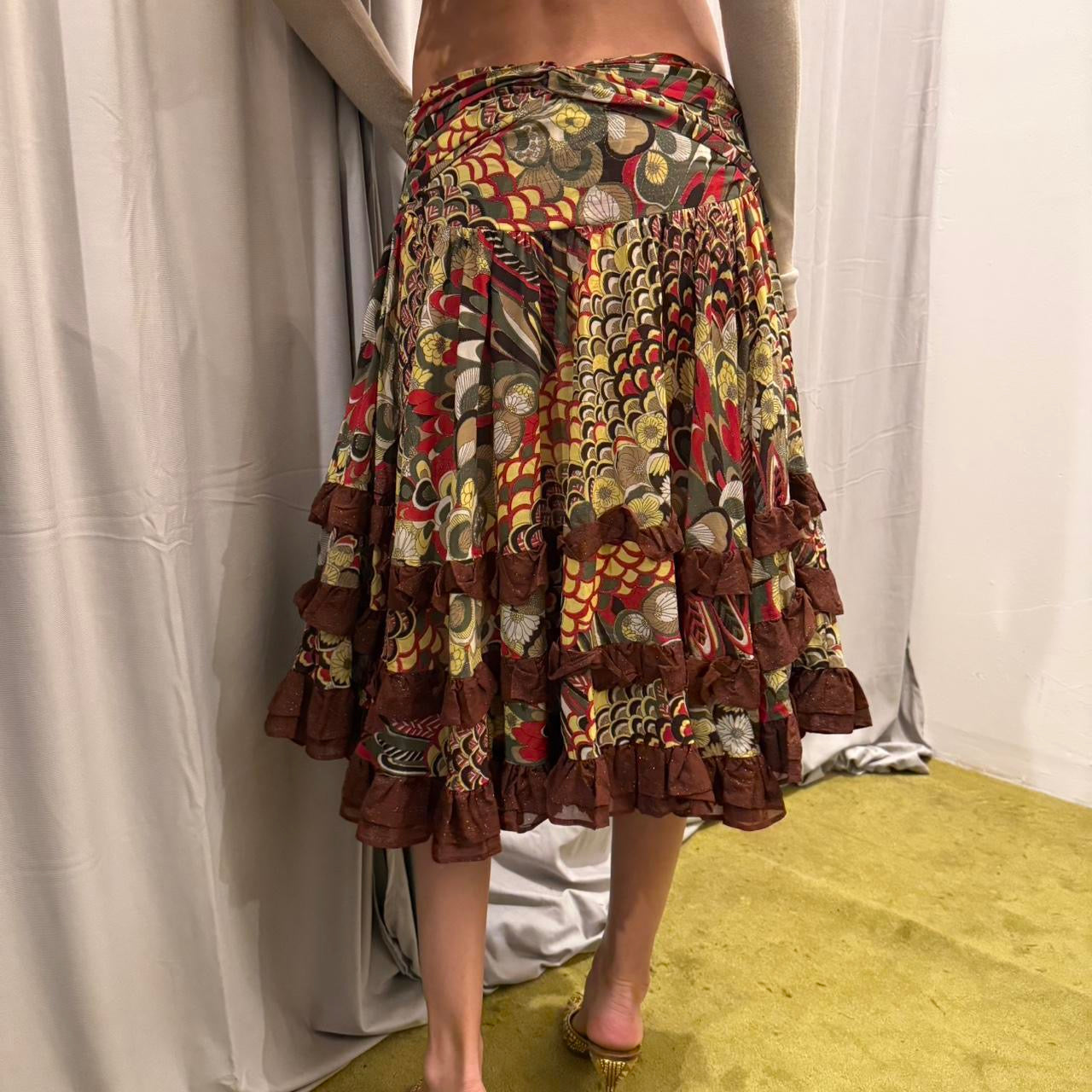 Just Cavalli Silk Skirt