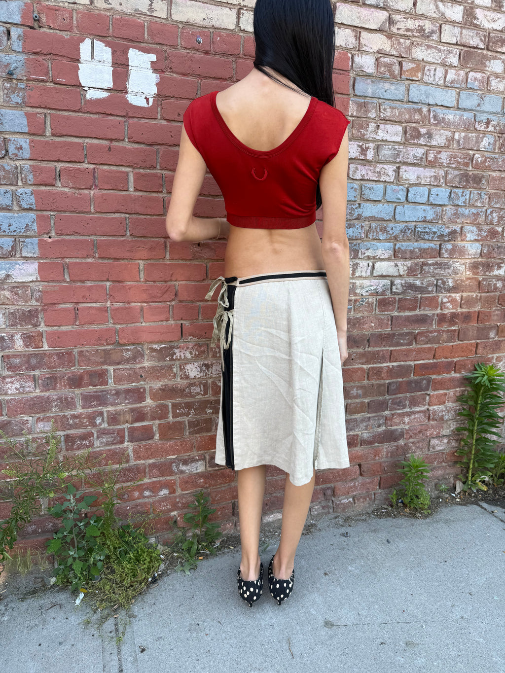 Prada Linen/Silk Skirt