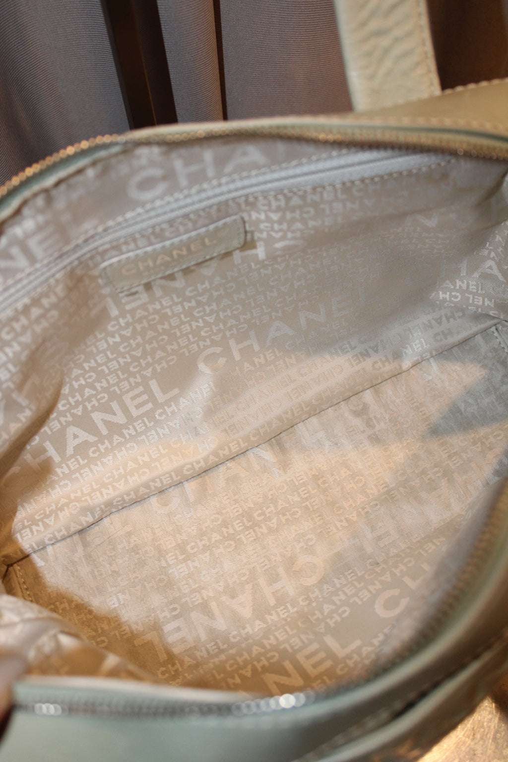 Chanel Crochet/Leather Bag