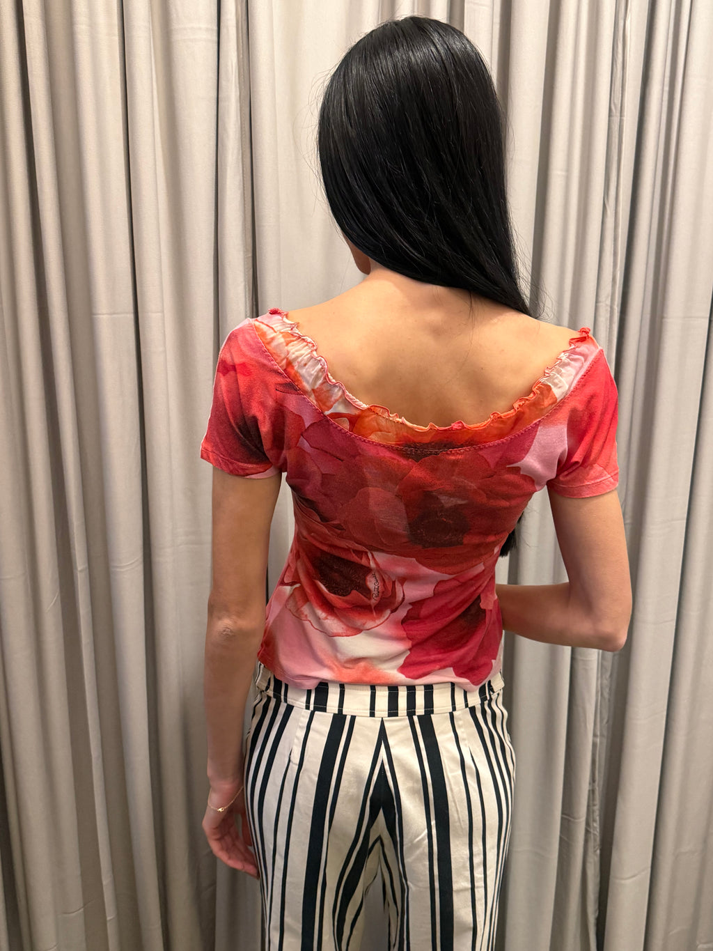 Vintage Roberto Cavalli SS2002 Poppy Print Shirt