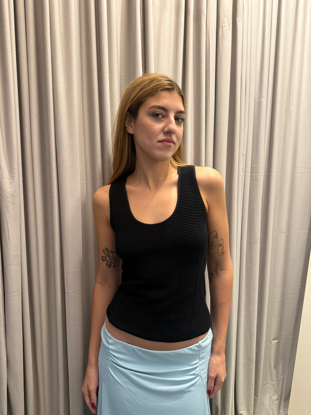 Giorgio Armani Black Detailed Top