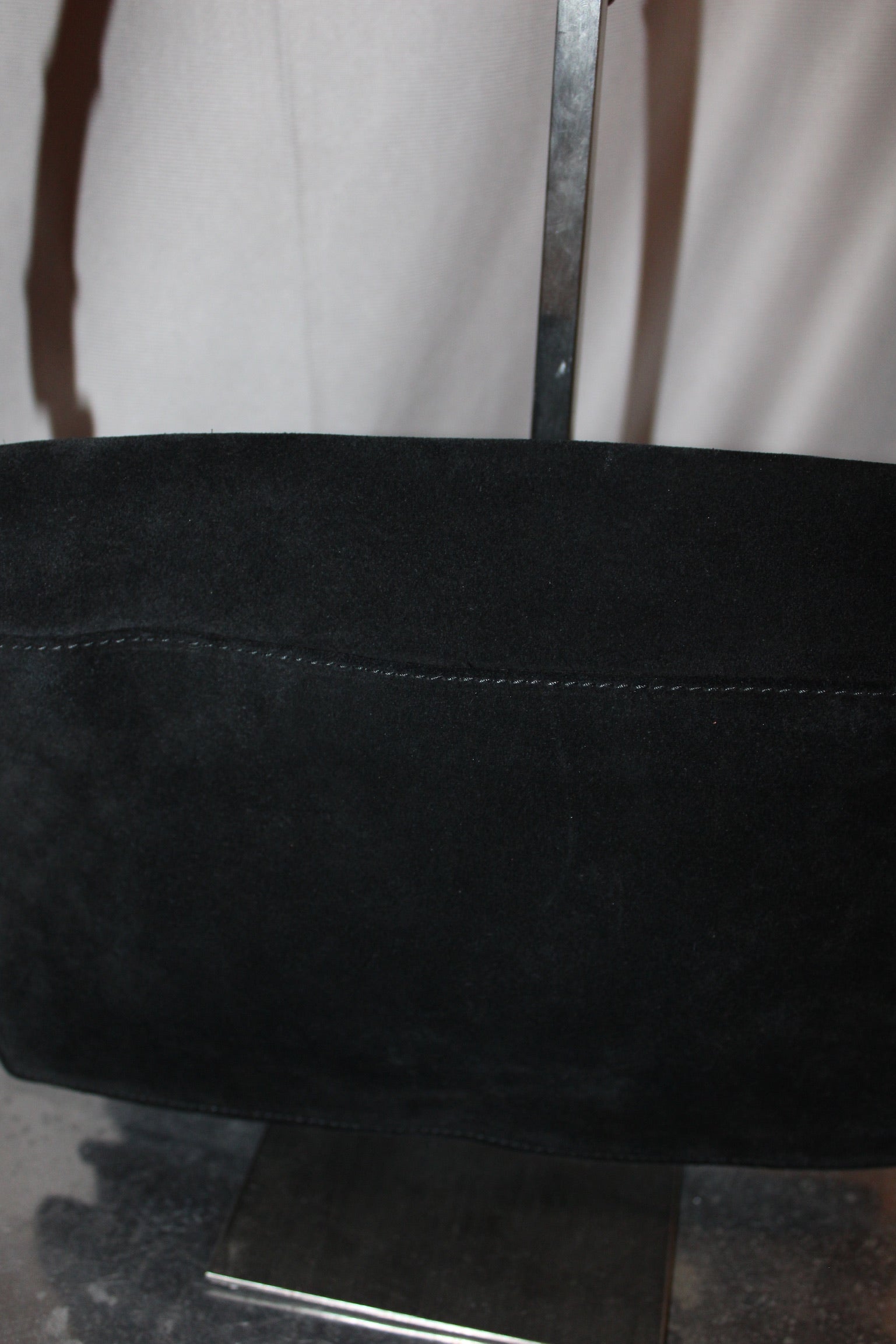 Gucci Bamboo Shoulder Suede Bag